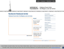 Tablet Screenshot of folkeboote-charter.de